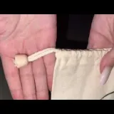 Sacchetto cotone con coprinodi