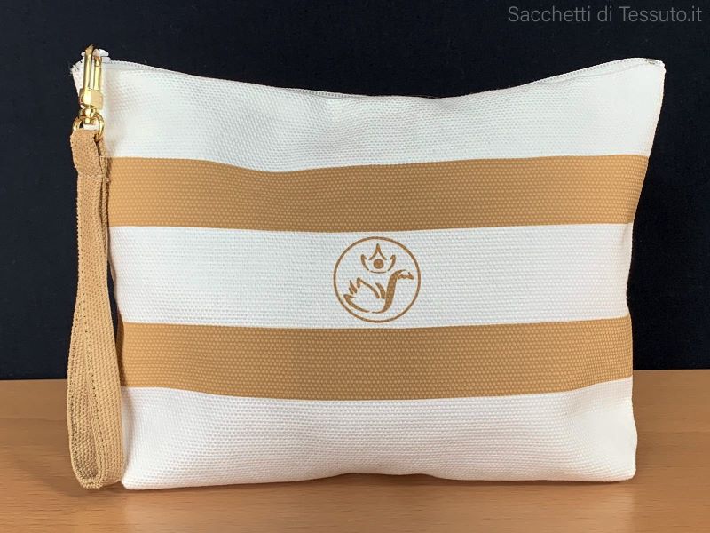 pochette con maniglia canvas