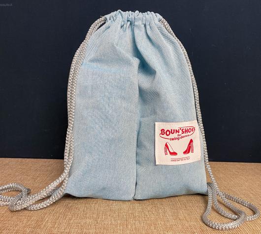 Zaino in cotone melange con divisorio