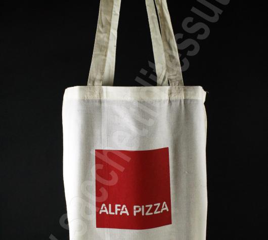 Shopper in cotone naturale personalizzate con stampa serigrafica ad 1 colore