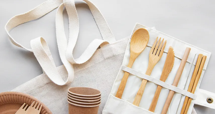 sacchetti per la tavola in tessuto per posate