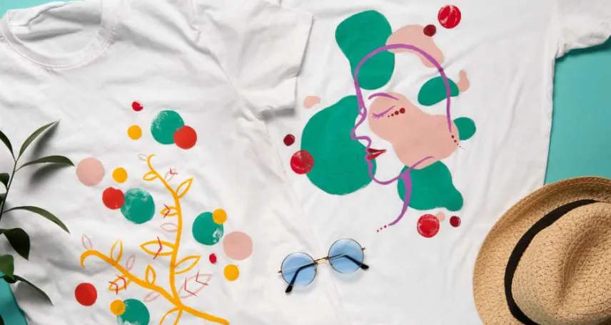 stampa DTF su maglietta bianca