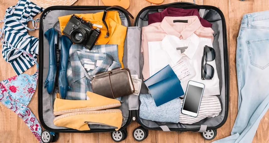 trucchi salvaspazio valigia sacchetti di tessuto