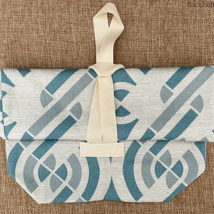 Pochette arrotolata in cotone prestampato 1