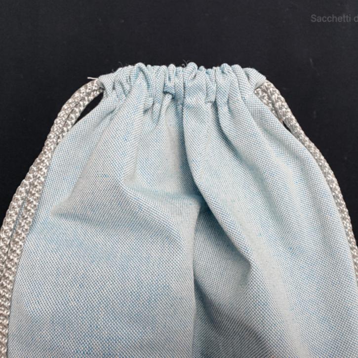 Zaino in cotone melange con divisorio 4 