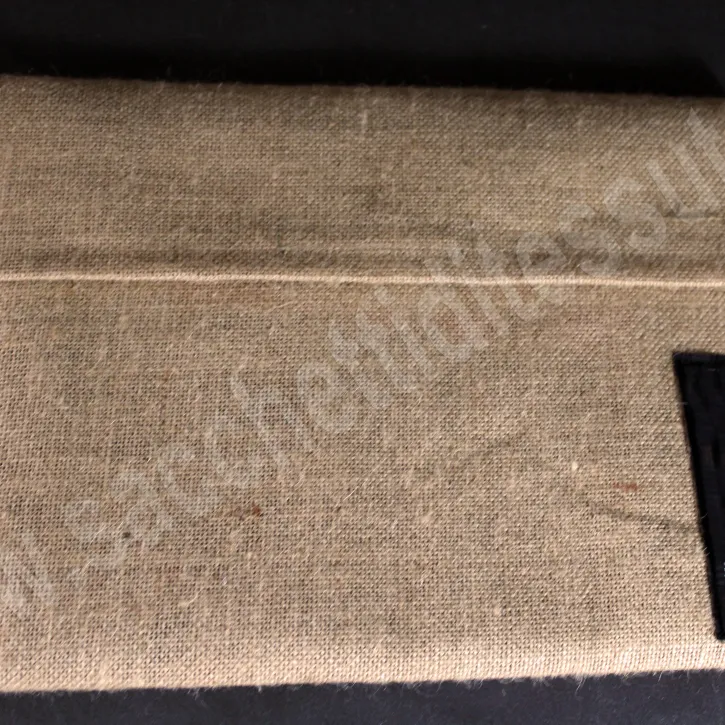 Pochette cover  in juta  con pattina anteriore porta documenti e cataloghi aziendali 