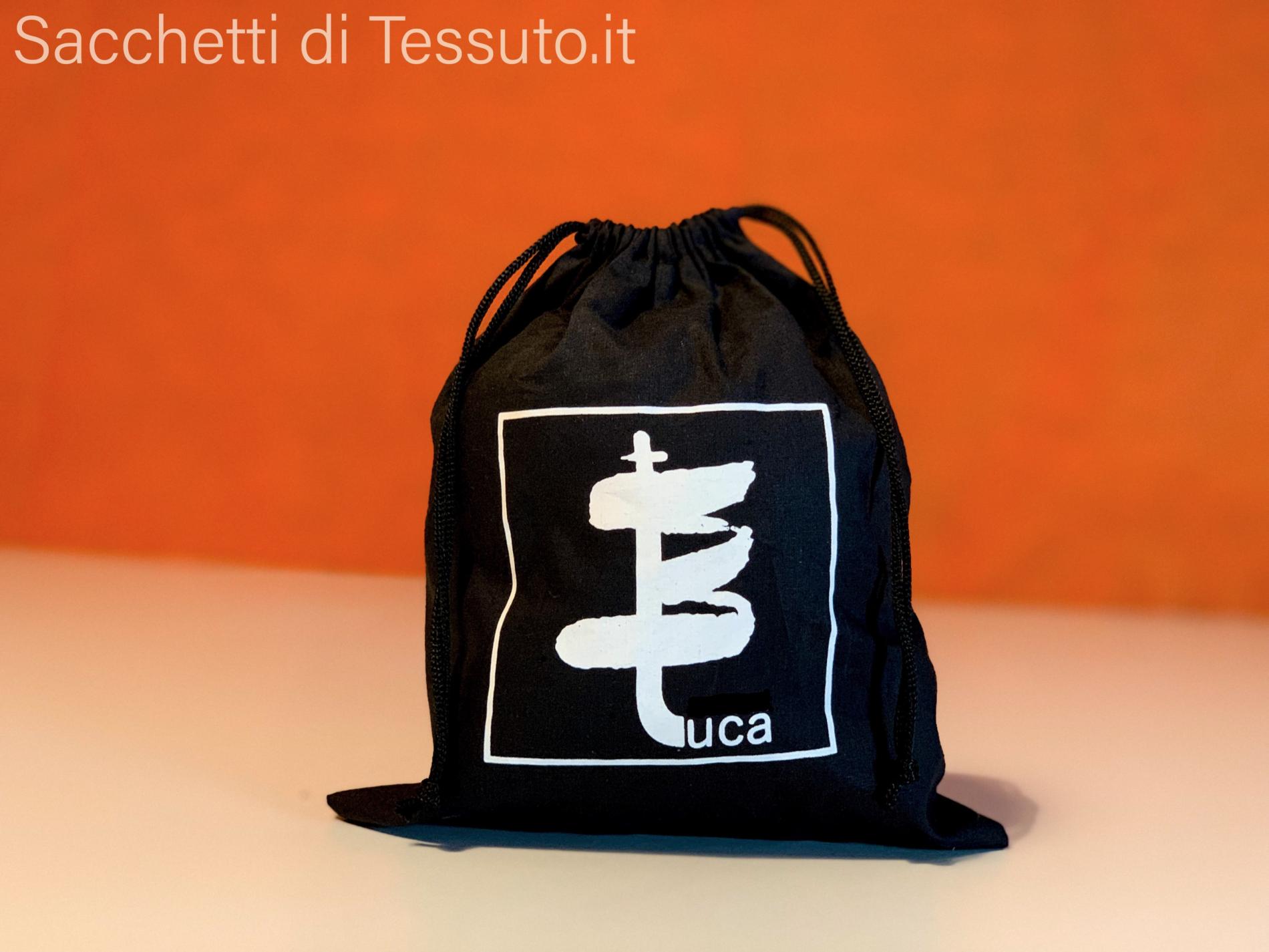 Sacchetto nero in cotone ideale per borse e scarpe