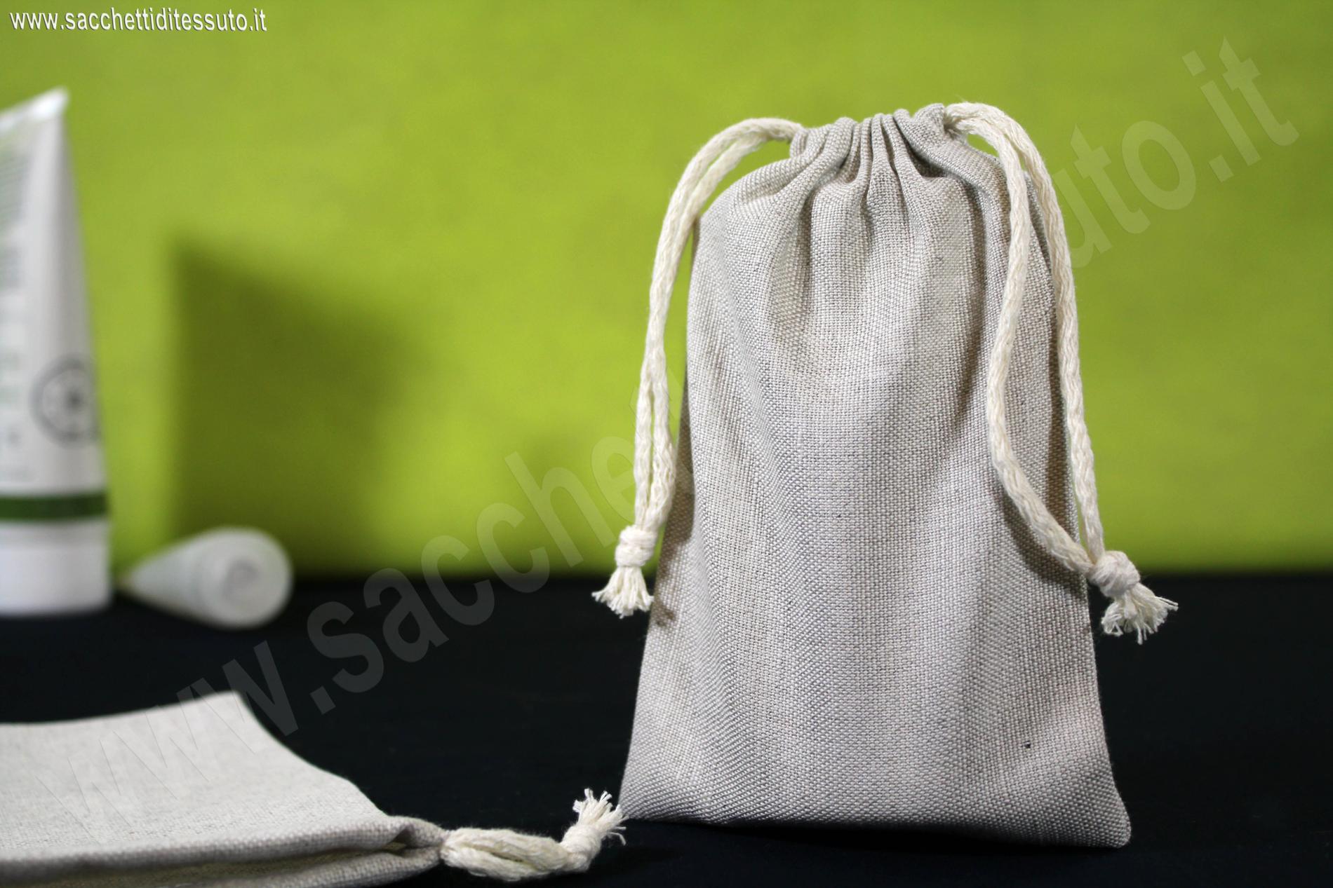 Sacchetto di Cotone Con Cordino - Ca. 300 X 250 MM - Lungo Sacchetto di Cotone Con Cordino - Ca. 300 X 250 MM - Lungo