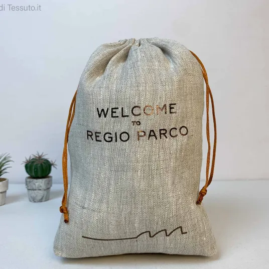 Sacchetto in lino shantung