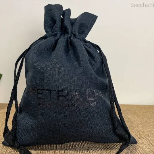 Sacchetto in tessuto di lino puro