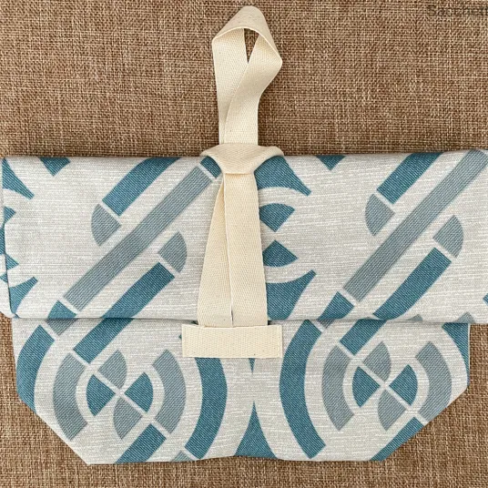 Pochette arrotolata in cotone prestampato 1
