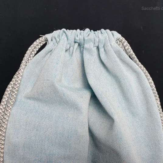 Zaino in cotone melange con divisorio 4 