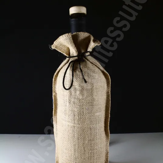 porta bottiglie in juta 