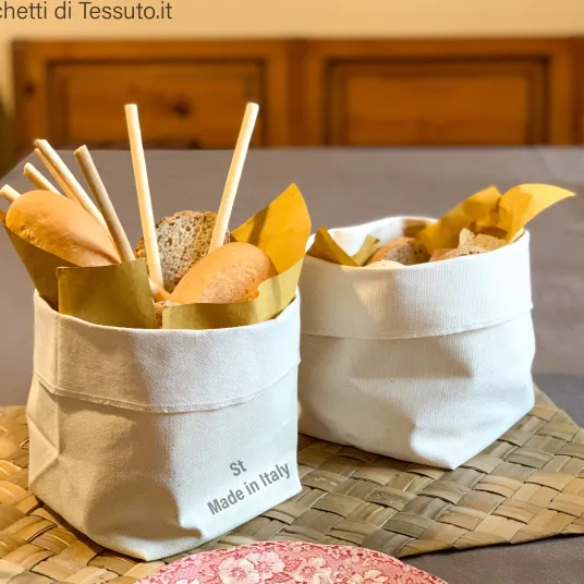 Porta pane in cotone naturale ecologico