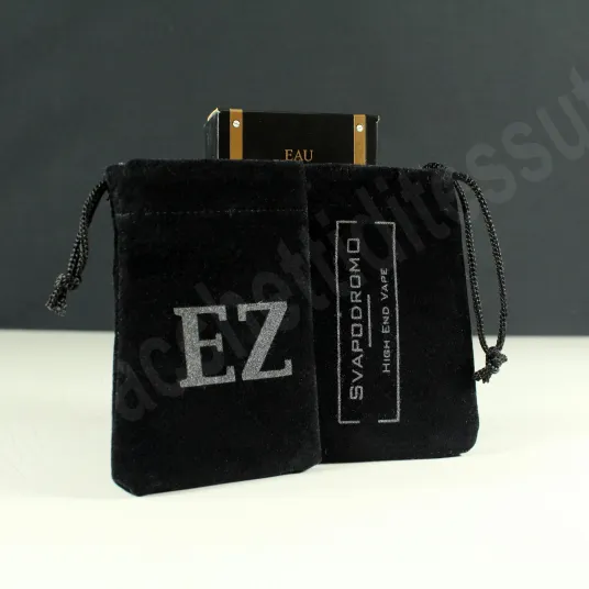 Sacchetti in velluto simil alcantara per aromi e piccoli accessori cosmetici o sigarette elettroniche