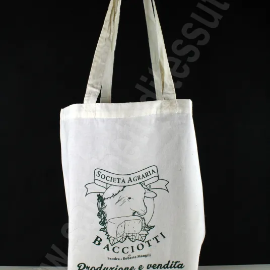 Shopper in cotone naturale personalizzate con stampa serigrafica