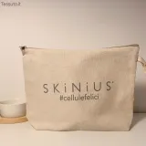 Pouch in certified natural organic cotton