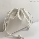 Sac en similicuir blanc
