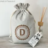 Heather gray cotton bag
