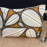 Pochette en coton avec imprimé floral