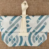 Rolled pouch in pre-printed cotton 1
