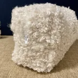 Pochette bauletto en Bouclé
