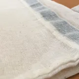 détail en coton de mousseline naturelle