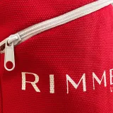 detail zipper pouch in cotton canvas for cosmetics