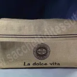 Jute basket for cold cuts and cheeses