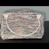Borsa pochette in misto cotone lino