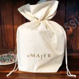 Natural ecological cotton panettone cover with candy wrap closure