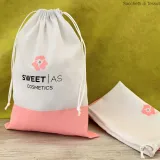 Customizable white drill cotton bag