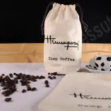 Sac en coton naturel drill lourd pour emballages de café, légumineuses, céréales et aliments