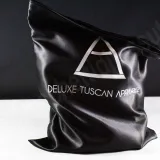 Satin cover shirt carrier with zipper closure