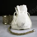 Amphora bags for costume jewelry in faux suede alcantara