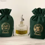 velvet bag for olive oil bottles