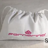Pochon en tissu de coton blanc pour maroquinerie
