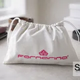Pochon en tissu de coton blanc pour maroquinerie