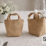 Jute bag for plant and flower pots