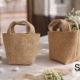 Jute bag for plant and flower pots