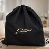 Pochon en coton noir pour sacs et maroquinerie