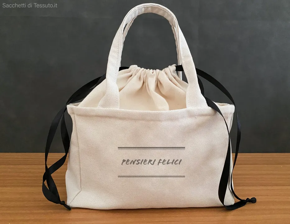 Sac en toile de coton écologique avec poignées