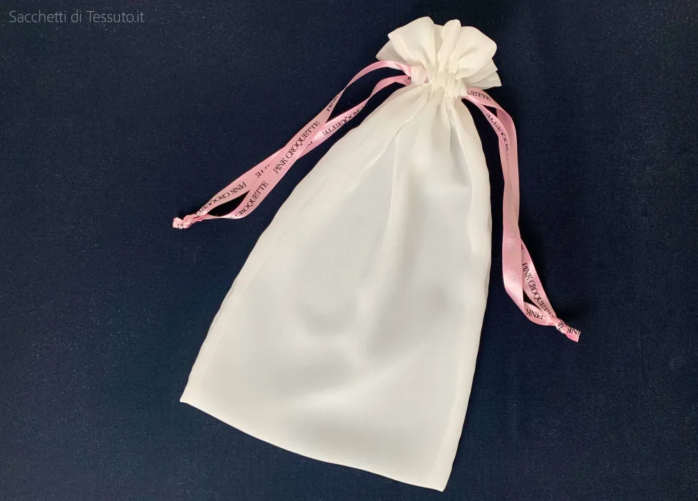 Sac en tissu georgette