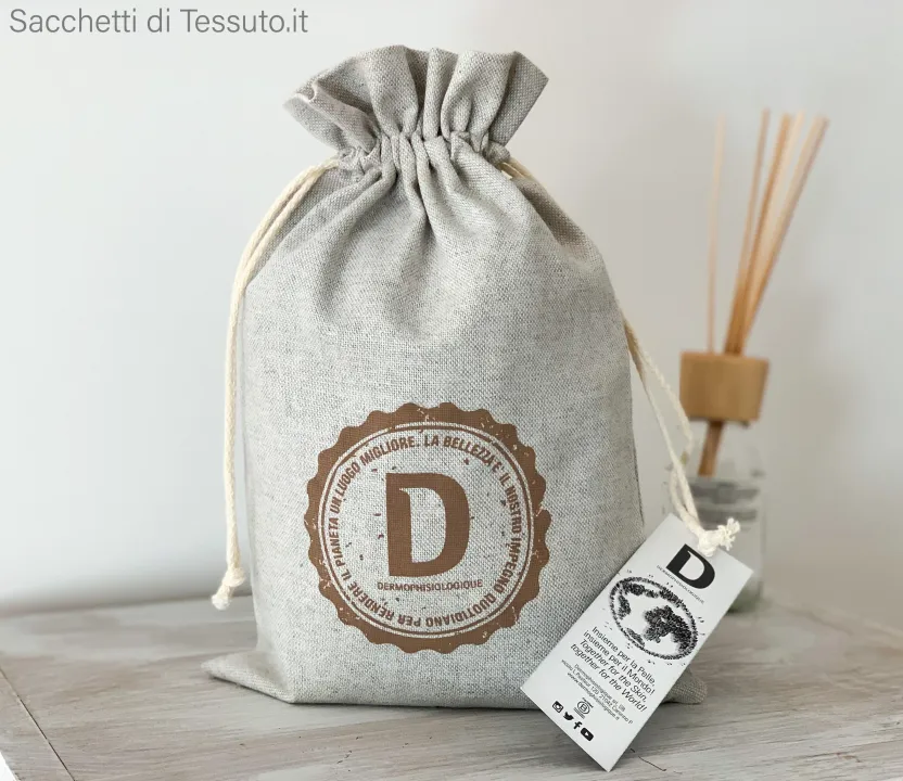 Heather gray cotton bag