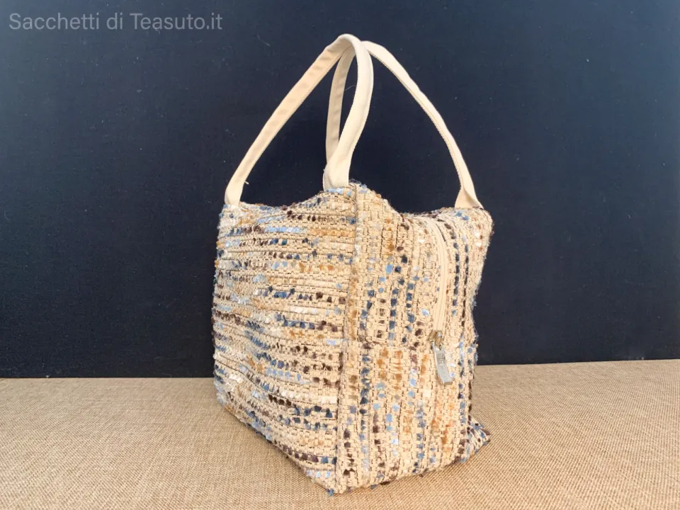 Pochette en mélange de lin 2