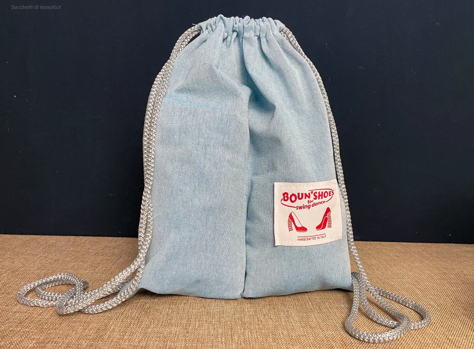 Zaino in cotone melange con divisorio