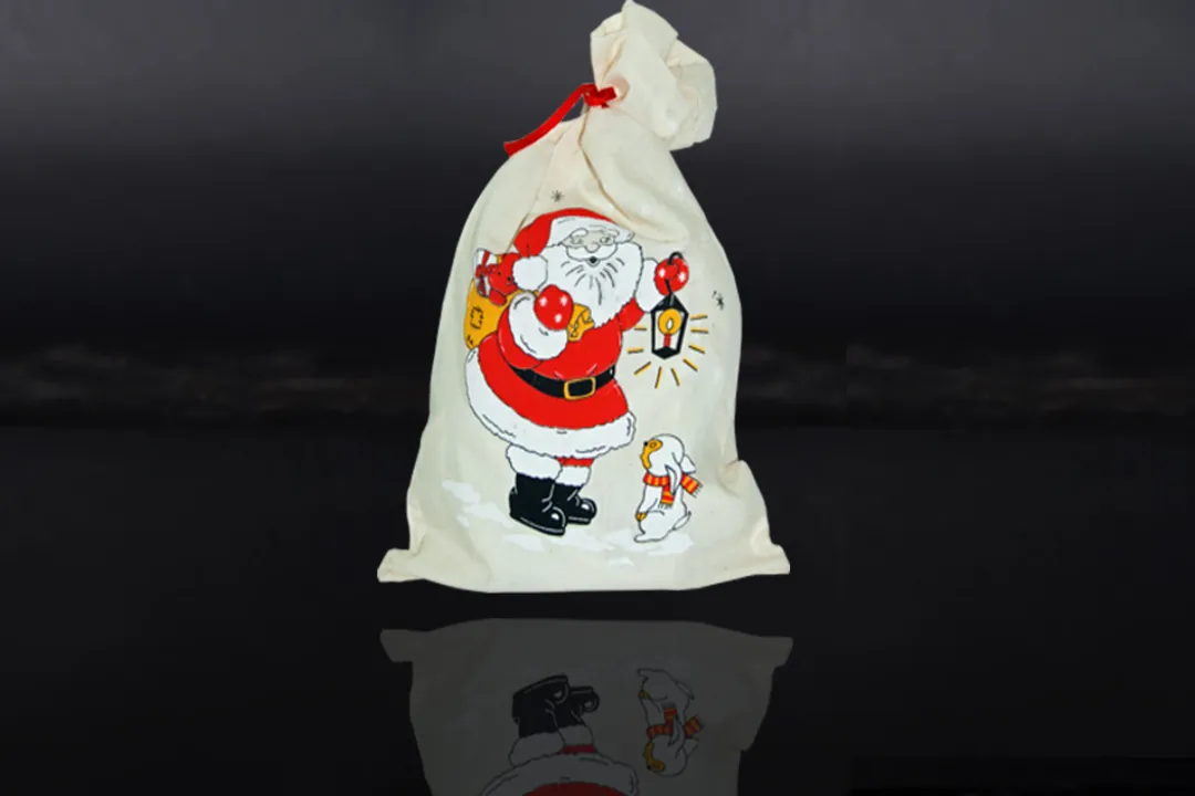 Sacchetto de Noël en coton naturel