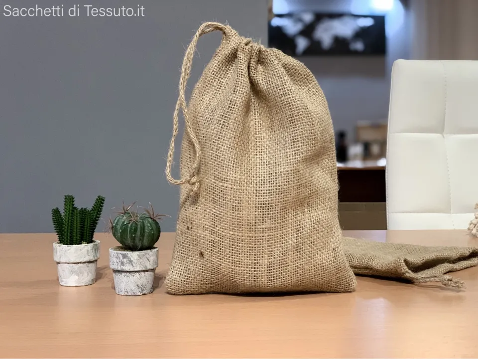 sac en jute naturel pour légumes secs et fruits secs