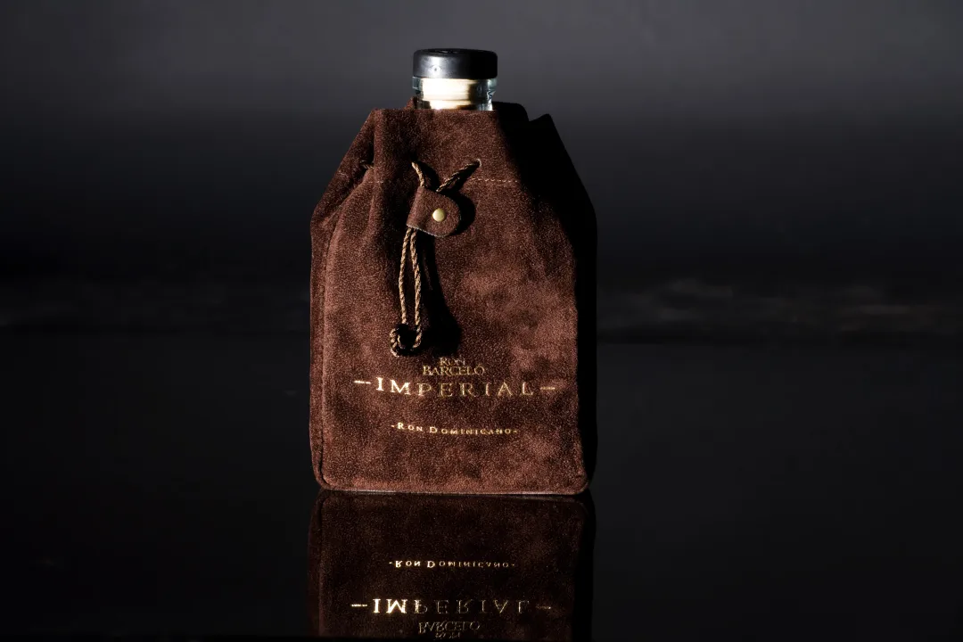 Alcantara cover bag for bottles