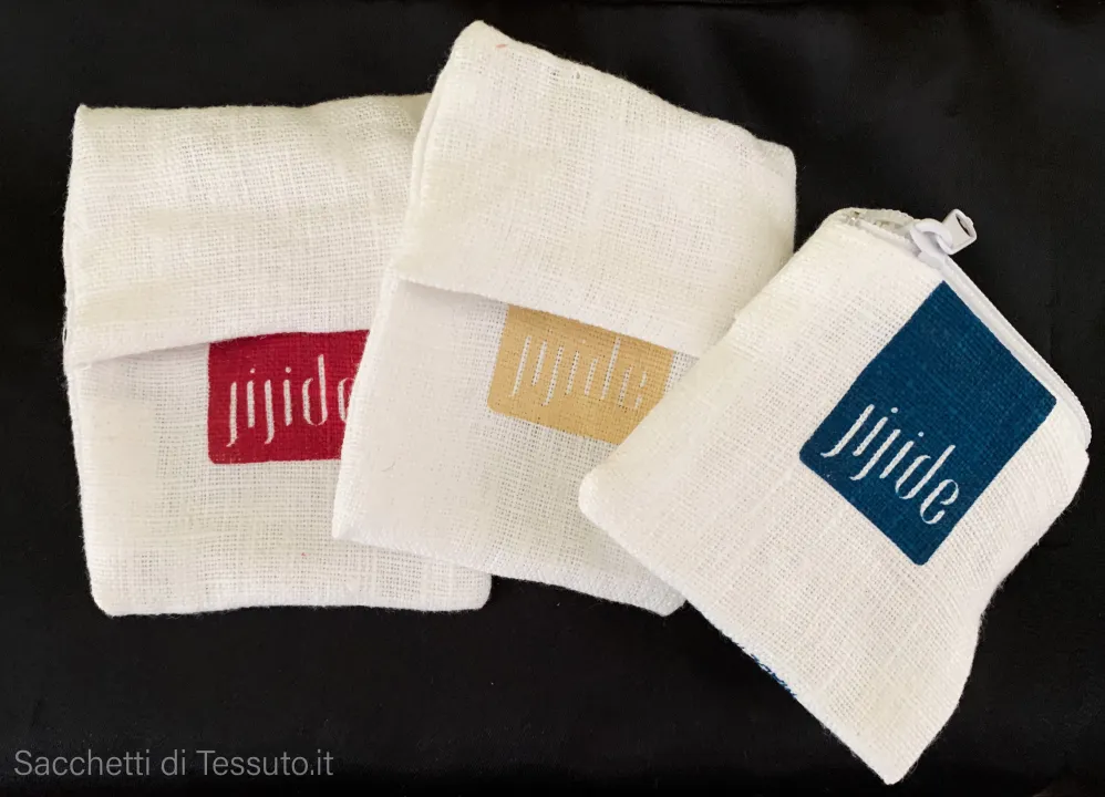 Pure linen bags with zippers to contain granular fragrances